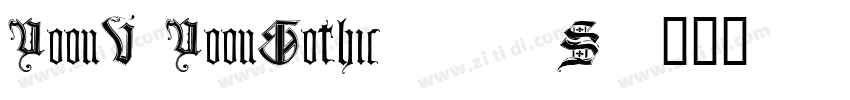YoonV YoonGothic500S字体转换
